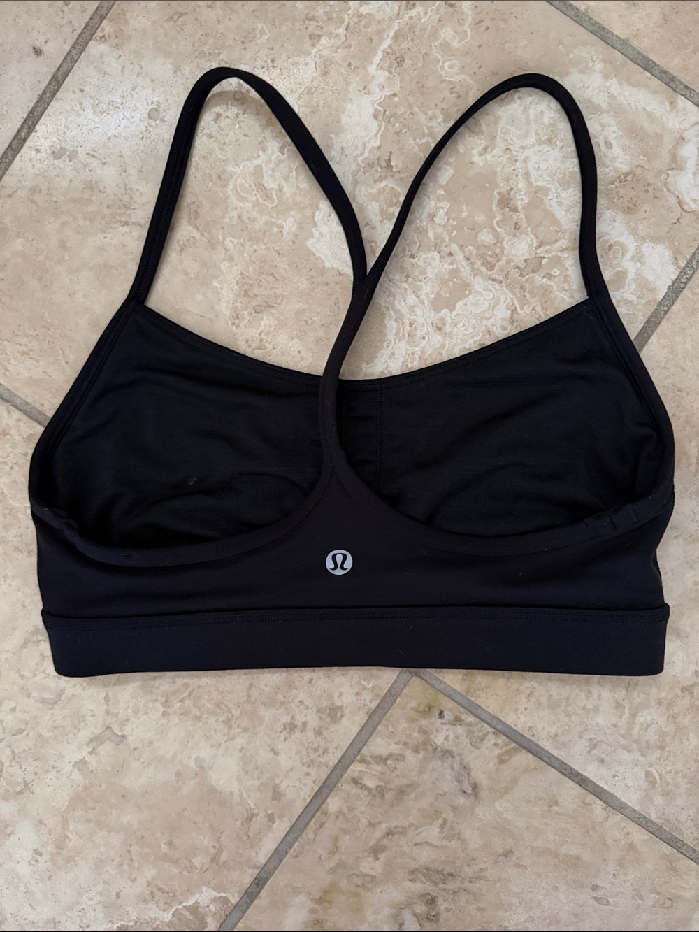 lululemon athletica Black Thin-Strap Sports Bra